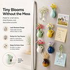 mini vase fridge magnets