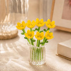 miniature flower bouquet with vase