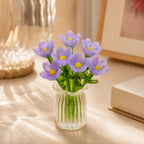 miniature flower bouquet with vase