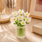 miniature flower bouquet with vase