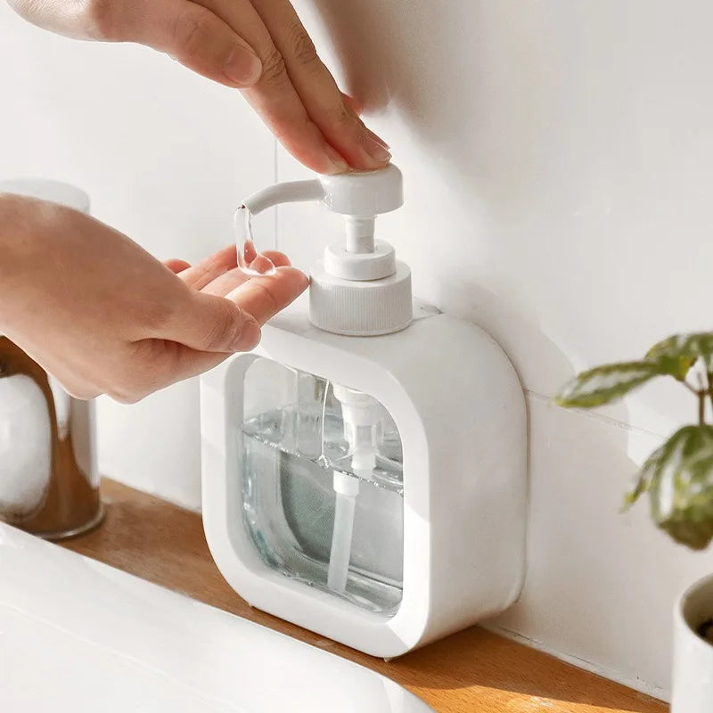 minimalist pump soap dispenser with window