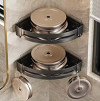 no-drill corner shower shelf