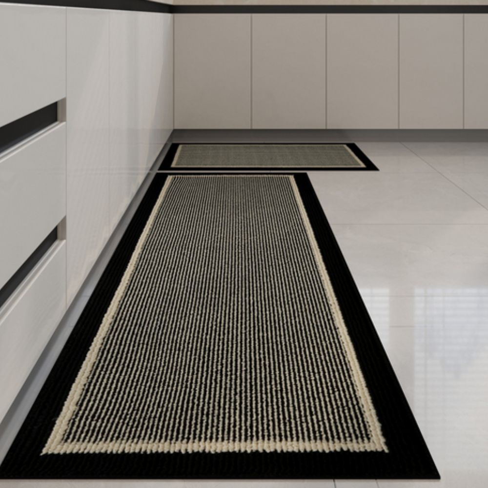 non-slip kitchen runner mat in midnight