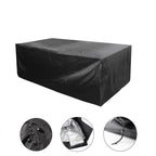 outdoor furniture cover set in black