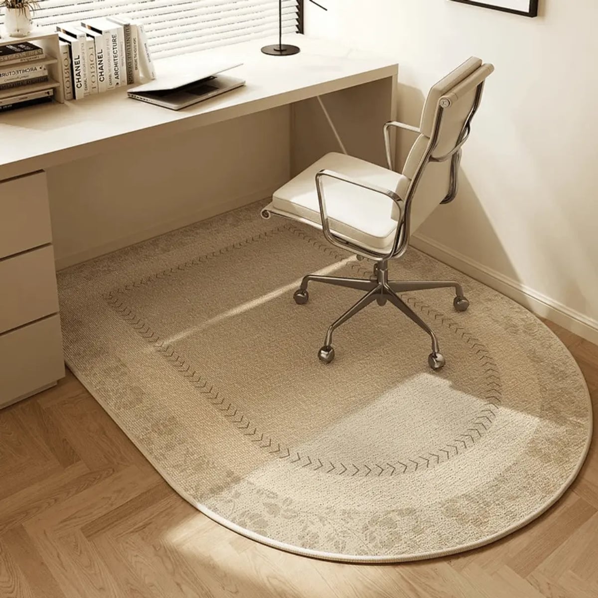 oval office chair mat with non-slip backing