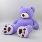 oversized giant plush teddy bear in purple