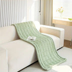 quilted plush sofa cover in fresh meadow