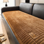 quilted sofa seat cover protector in golden amber