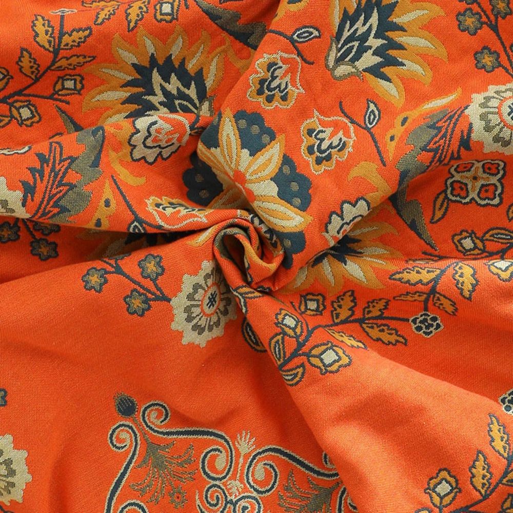 reversible boho floral throw