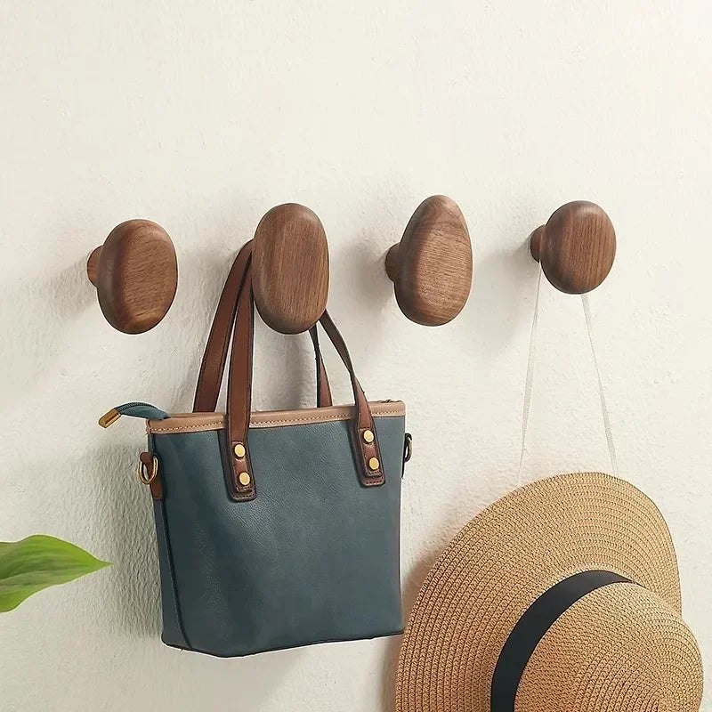 round wall-mounted pebble hooks