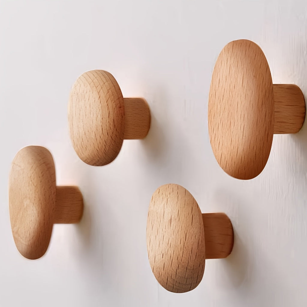 round wall-mounted pebble hooks