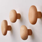 round wall-mounted pebble hooks