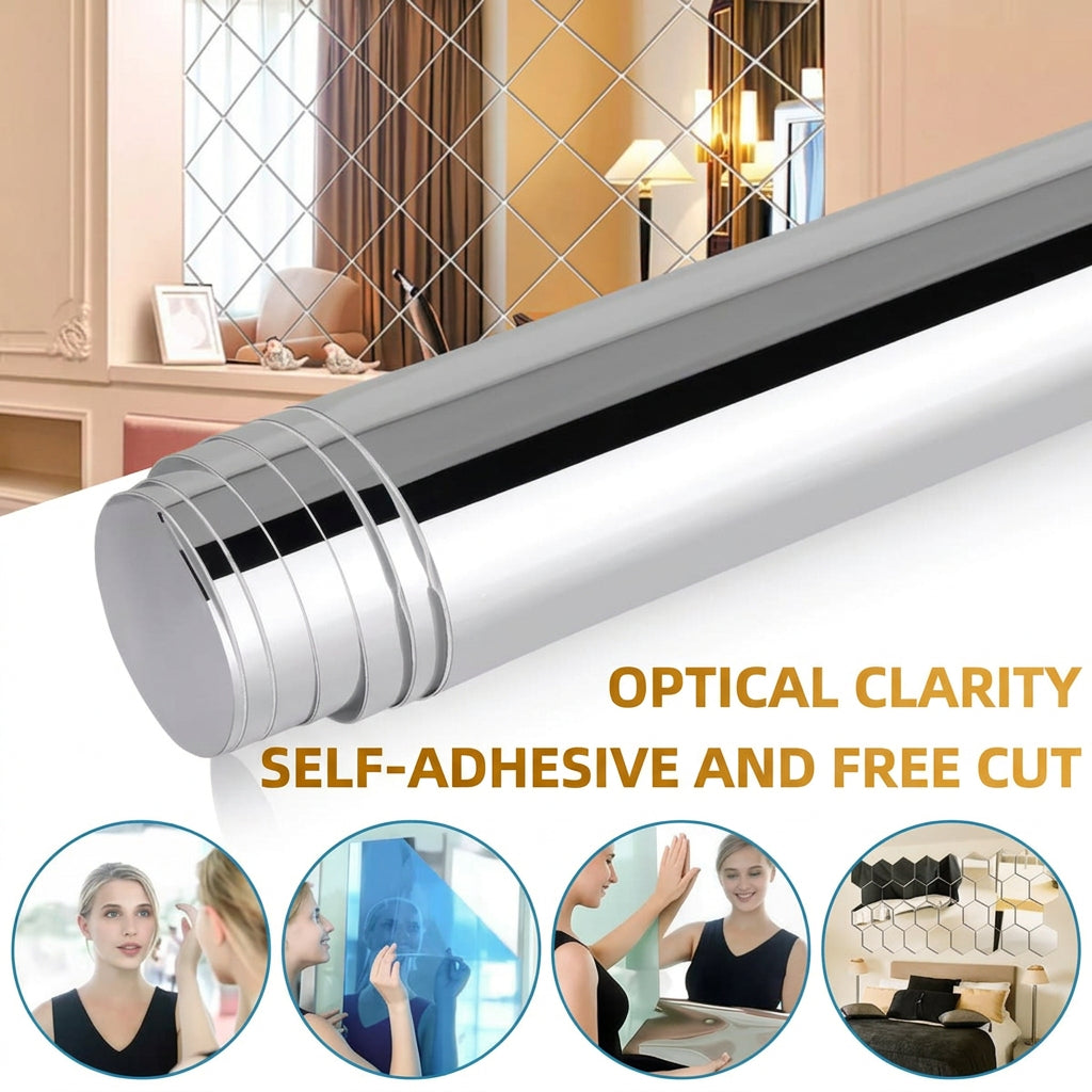 self-adhesive mirror film roll