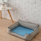 self-cooling pet mat in blue