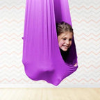 sensory swing for kids in purple