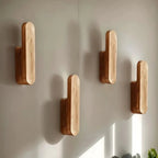 set of 4 wall-mounted coat hooks