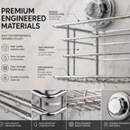 suction shower basket with twist-lock mounts