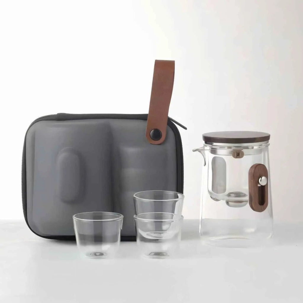 travel tea set with carry case