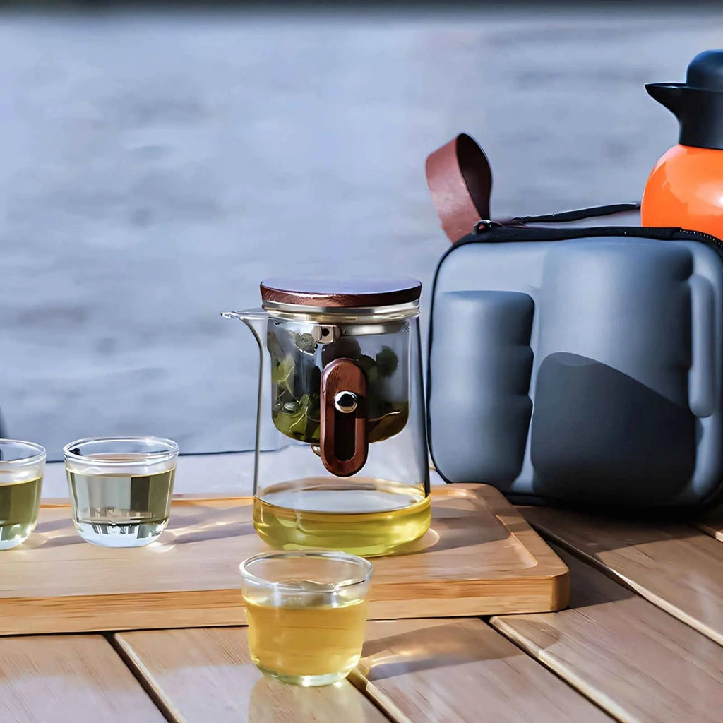 travel tea set with carry case
