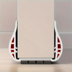 under-door draft excluder with brush strip in white