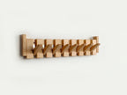 wall-mounted folding hook rack