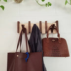 wall-mounted folding hook rack