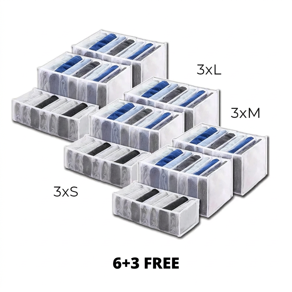 wardrobe drawer organisers set of 3