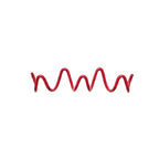 wave wall-mounted coat rack in red