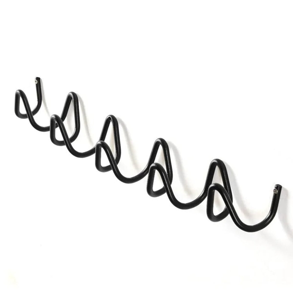 wave wall-mounted coat rack in black