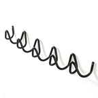 wave wall-mounted coat rack in black