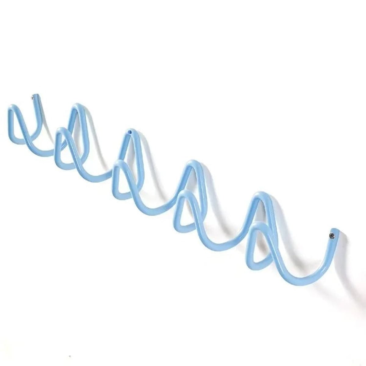wave wall-mounted coat rack in blue