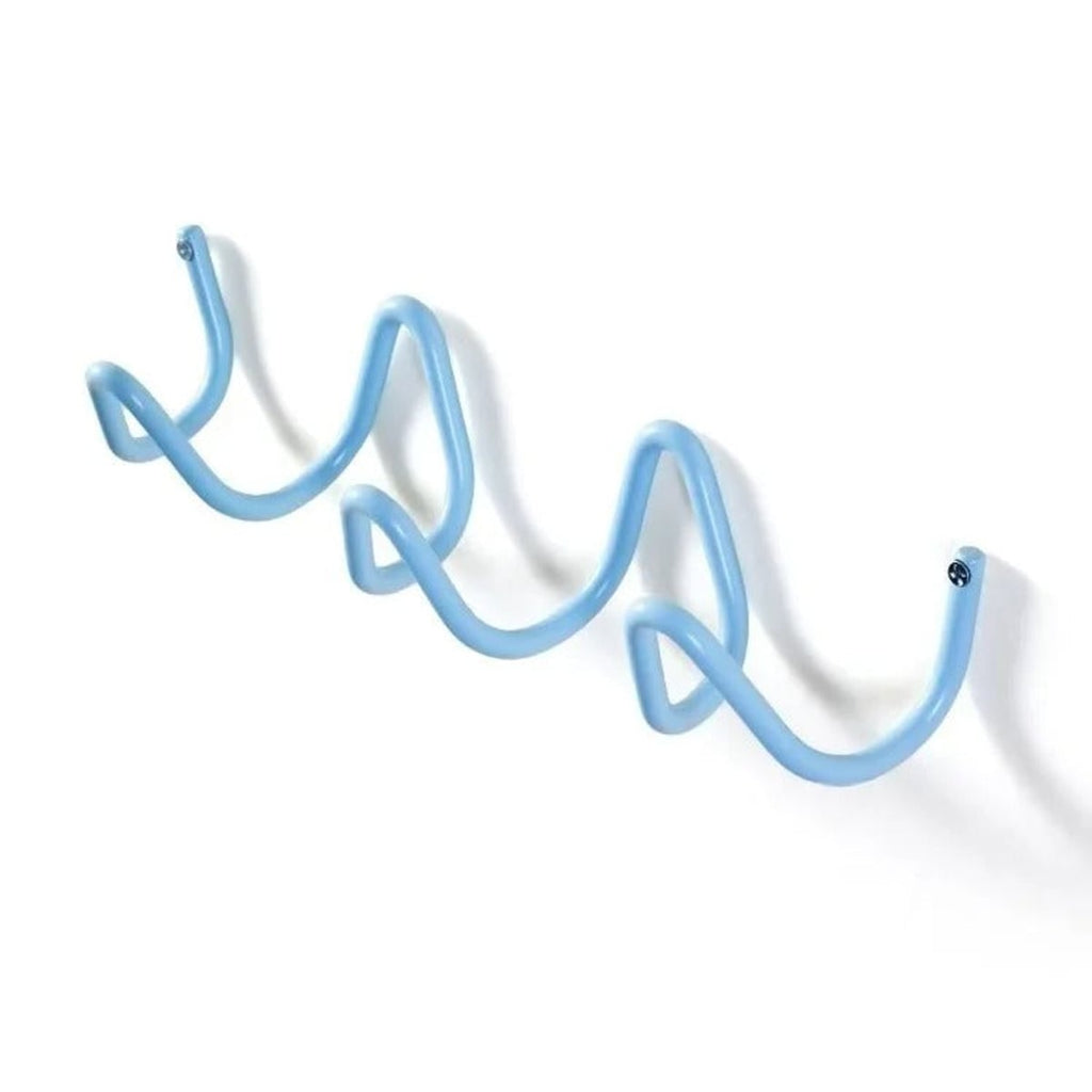 wave wall-mounted coat rack in blue