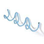 wave wall-mounted coat rack in blue