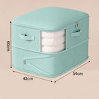 zipped compression storage bag in seafoam mint